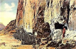 1940&#39;s North Wall Ruins, Frijoles Canyon, New Mexico - £5.41 GBP