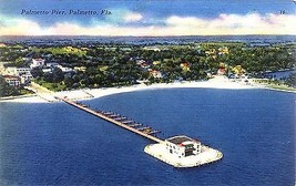 1950&#39;s New Palmetto Florida Pier, Manatee River - £4.61 GBP