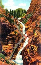 1940&#39;s Seven Falls, South Cheyenne Canon, Colorado - £5.38 GBP