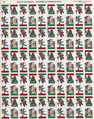 Primary image for Mint Sheet of 1974 Christmas Seals