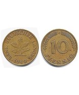 1949 - G Bank Deutscher Lander Ten Pfennig - V.G./F - £3.11 GBP