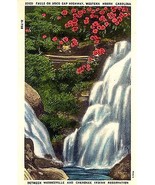 1940&#39;s Soco Falls on Soco Gap Highway, near Waynesville, N.C. - £4.63 GBP