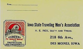1930&#39;s Iowa State Traveling Men&#39;s Association, Des Moines - £4.63 GBP