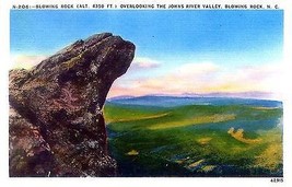 1940&#39;s Blowing Rock, over Johns River Valley, North Carolina - $5.89