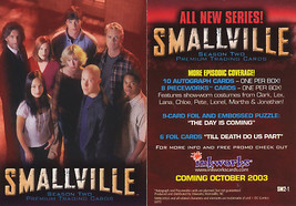 Smallville Season Two SM2-1 Promo Card - £1.95 GBP