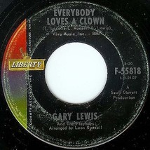 Liberty #55818 - Gary Lewis - &quot;Everybody Loves A Clown&quot; &amp; &quot;Time Stands S... - $1.93