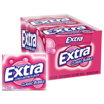 EXTRA Classic Bubble Sugar Free Chewing Gum, 15 Count (Pack of 10) - £20.66 GBP