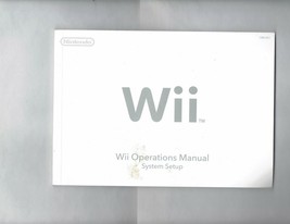 Nintendo WII Video Game System Owners Manual Original - £18.70 GBP