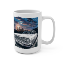 Classic Chevy Impala Lowrider Coffee Mug, 15 oz, Vintage Car Lover - £7.27 GBP