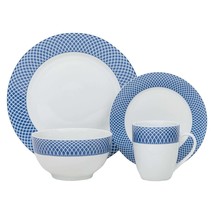 Dinnerware Set 16 Piece Blue Diamond Service for 4 - $68.00