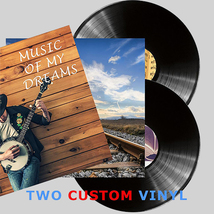 Two Custom Vinyl Record, 12 inch. Vinyl record with your photos and music - £115.63 GBP