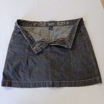 Sonoma Life + Style RN#73277 Women's Black Cotton Denim Skort Size 12 Waist 34" image 9