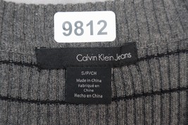 Calvin Klein Jeans Cardigan Women Small Casual Gray Lightweight Striped Ombre - £31.30 GBP