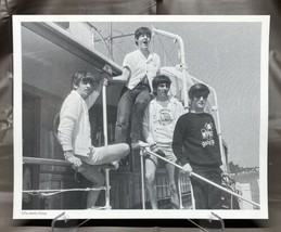 THE BEATLES Black &amp; White 8x10 Promo Photograph On A Ship The Merlin Group - $14.95