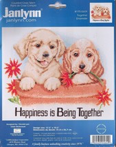 Janlynn Cross Stitch Kit #195-0604 Happiness Is Being Together NEW 12.5&quot; x 10.5&quot; - £12.84 GBP