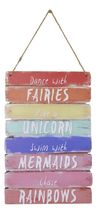 Dance With Fairies Ride A Unicorn Swim With Mermaids Chase Rainbows Wall... - $19.99