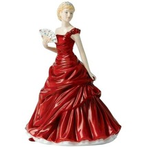 Royal Doulton Madeline Petite Traditional Figurine wFan 6.5&quot;H #HN5513 New Boxed - £108.49 GBP