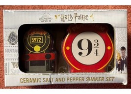 Harry Potter Hogwarts Express Train Platform 9 3/4 Ceramic Salt &amp; Pepper... - $19.99