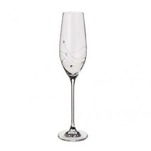 Personalised Dartington Glitz Pair of Champagne Flutes Glasses with Crystals - A - £54.80 GBP