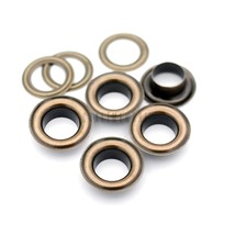 3/8&quot; (10Mm) Hole 100 Sets Grommets Eyelets With Washers For Clothes, Lea... - £15.85 GBP