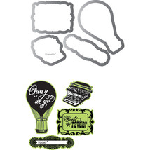 Sizzix Framelits Dies 5/Pkg With Clear Stamps By Echo Park-Everyday Ecle... - £32.62 GBP