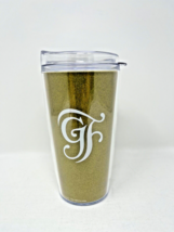 Disney Parks Grand Floridian Gold Beauty and the Beast Insulated Tumbler 16 oz - £29.57 GBP