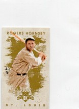Rogers Hornsby 2016 Diamond Kings Mini Baseball Card St Louis Cardinals - £1.57 GBP