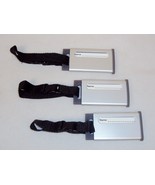 Luggage Tags ~ CASE LOT 50 UNITS ~ Aluminum &amp; Gray Silicone, Buckle ~ LT510 - £58.07 GBP