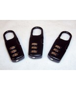 Luggage Lock, Black, ~ CASE LOT 50 UNITS ~ Combination, Carabiner Latch ... - $99.67 CAD