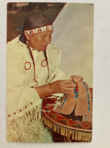 Western Indian Squaw Greetings From Iowa Postcard Native American - $10.00