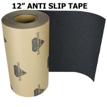 12&quot; x 10&#39; BLACK Roll Safety Non Skid Tape Anti Slip Tape Sticker Grip Sa... - £27.36 GBP