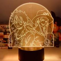 Luffy and Ace Anime - LED Lamp (One Piece) - $30.99