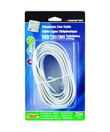 CORD PHONE LINE 25&#39; WHT - $323.56 MXN