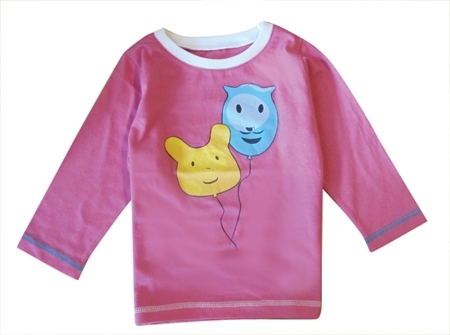 New Deezo Kids Funny Face Balloon Design Tops with sleeve sizes 00-2 - $15.40