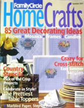 Home Crafts Family Circle  Pillows Mosaics Frames Candles Summer 2001  - £5.89 GBP