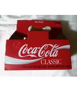 Coca-Cola Classic 6 Pack Carrier Carton8oz No Refill  Bottles  Paperboar... - £2.72 GBP