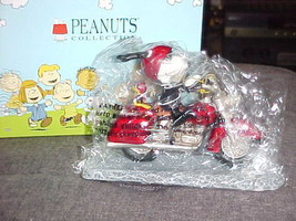 Peanuts Snoopy Joe Cool On Motorcycle Figurine Westland Giftware - £58.66 GBP