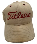 TITLEIST by NEW ERA STRAP BACK ADJUSTABLE CAP HAT TAN RED OSFA - $13.86 CAD
