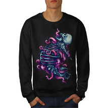 Wellcoda Skeleton Art Death Skull Mens Sweatshirt, Sea Casual Pullover Jumper - £23.03 GBP+