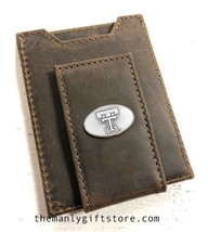 ZEP-PRO Texas Tech Collegiate Crazy Horse Leather Front Pocket Wallet - £28.71 GBP