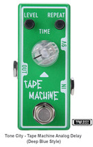 Tone City Tape Machine Delay TC-T4 EffEct Pedal Micro as Mooer Hand Made True By - $54.00