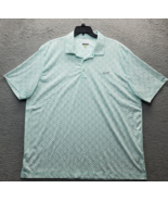 Greg Norman Golf Performance Polo Shirt Men 3XL Multi Fish Print Slit Co... - $735.51 MXN