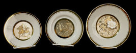 Collectors Art of Chockin  Porcelain Plates, Samurai Warrior, Bird &amp; Flower Cart - £19.74 GBP