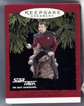 Star Trek Commander Riker Action Figure Hallmark Christmas Ornament new ... - £55.81 GBP