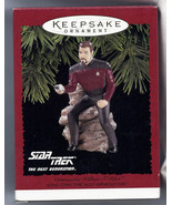 Star Trek Commander Riker Action Figure Hallmark Christmas Ornament new in box - £55.94 GBP