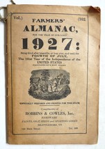 Farmer’s Almanac 1927 Robbins Cowles Brattleboro VT vintage Winchester a... - £10.98 GBP