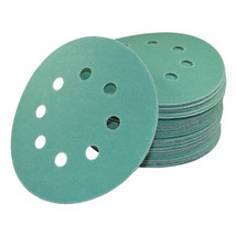 50x 5&quot; 8-Hole 150-Grit Dustless Hook and Loop Sanding Discs for Porter-C... - $39.89