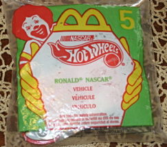 McDonald&#39;s Happy Meal -Ronald NASCAR #5 Hot Wheels- Original Package-1998 - £3.98 GBP