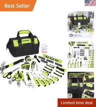 Durable Home Repair Tool Kit - 220 Pieces with Easy Access Tool Bag, Green - $1,681.19 MXN