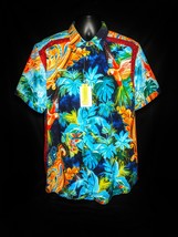 Robert Graham Birds of Paradise Short Sleeve Shirt. Size 4XL - £196.15 GBP